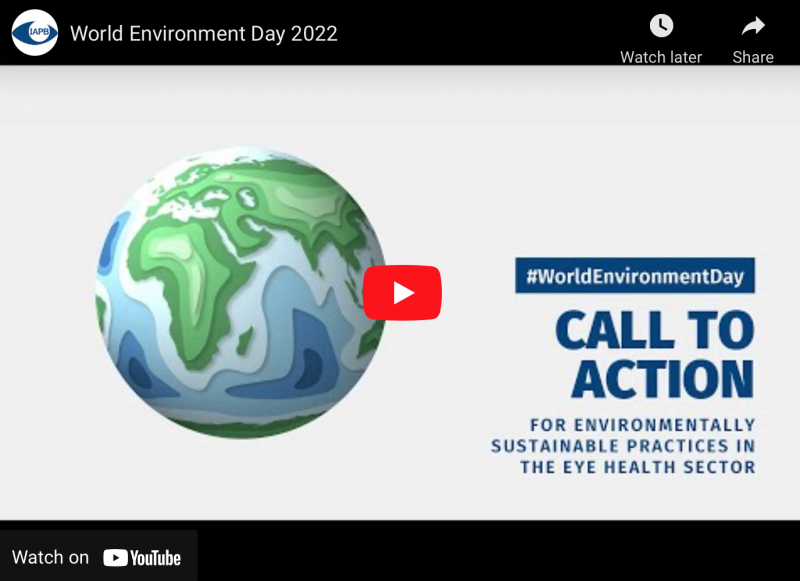 IAPB calls for more environmentally sustainable practices in the eye health sector