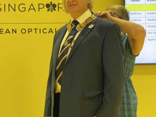 Donald Crichton gives first speech as the new president of the IOA