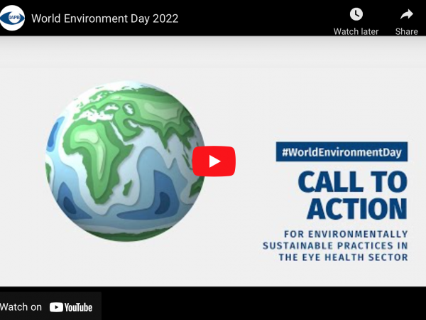 IAPB calls for more environmentally sustainable practices in the eye health sector